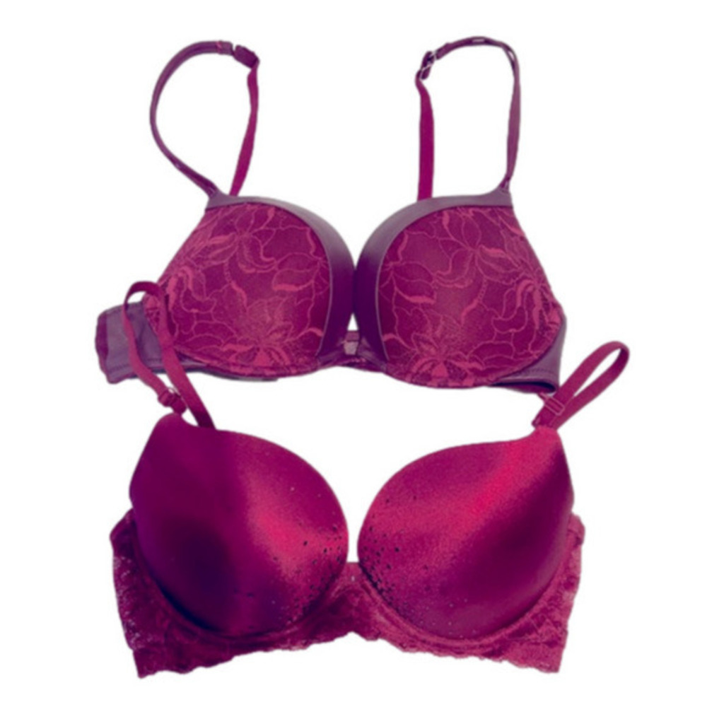 La SENZA 2 Beyond Sexy Purple/Mauve Push Up Padded Underwire Bras 32D